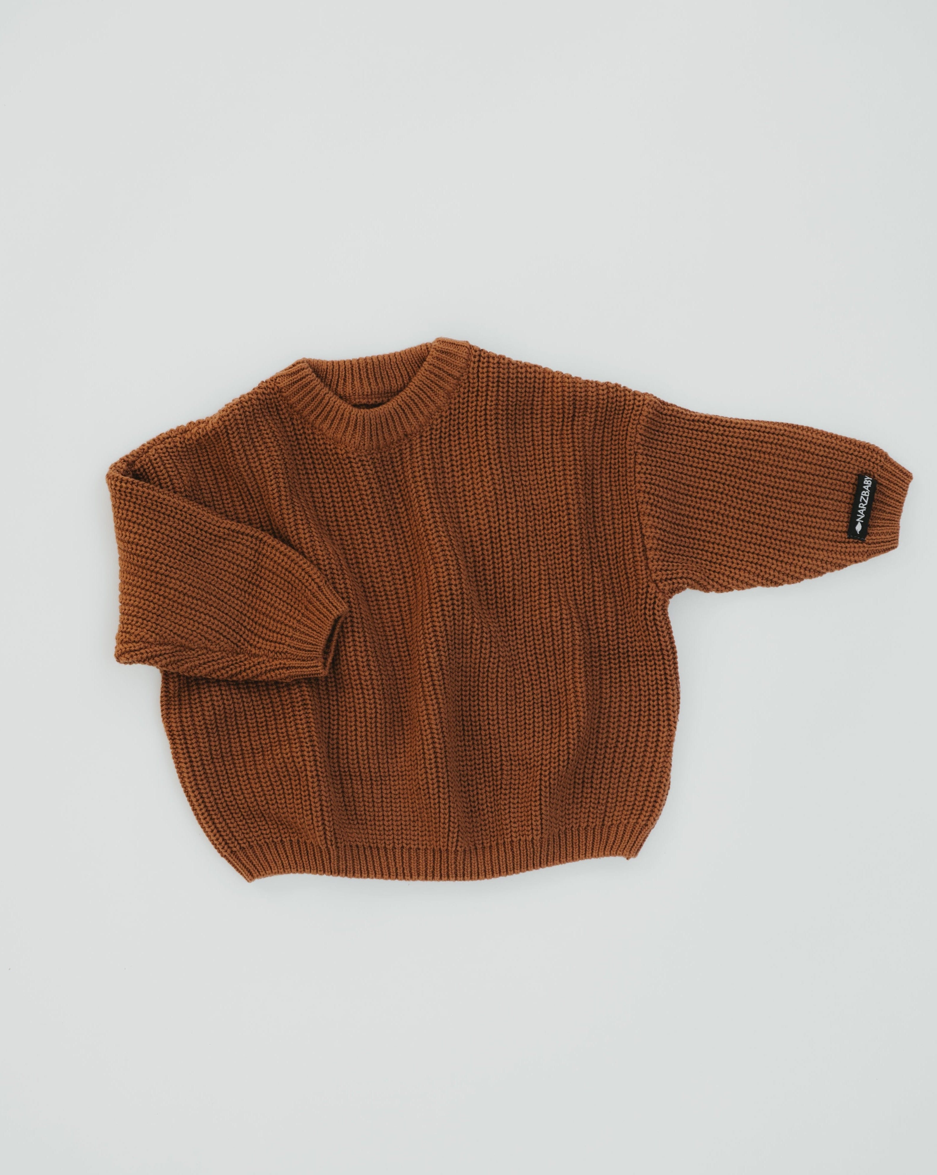 Oak Oversized Sweater-Burnt Sienna – Narzbaby