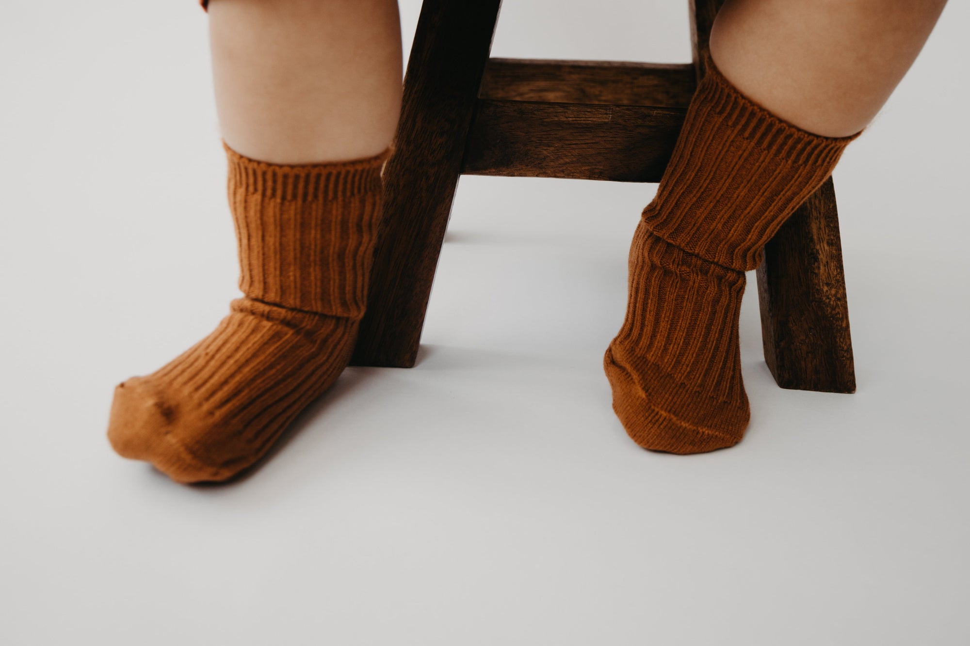 Narzbaby Socks Small Cozy Fuzzy Baby Socks – Burnt Sienna