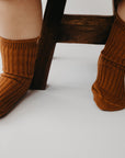 Narzbaby Socks Small Cozy Fuzzy Baby Socks – Burnt Sienna