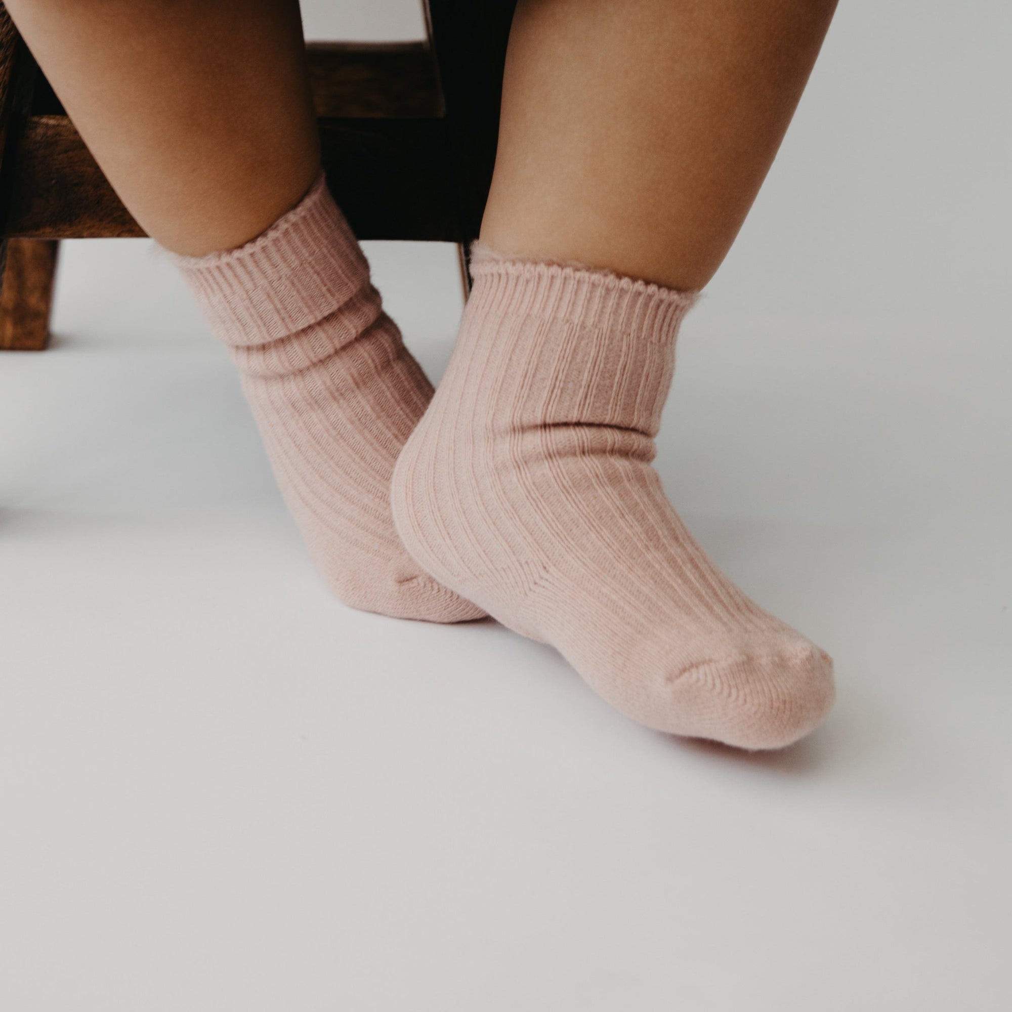 Narz Baby Socks Blush / Small Fuzzy Top Socks