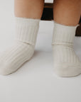 Narz Baby Socks Cream / Small Fuzzy Top Socks