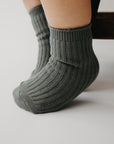 Narz Baby Socks Misty Fern / Small Fuzzy Top Socks