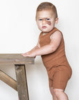 Narzbaby Bodysuit Armless Ribbed Romper